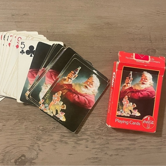 Vintage Coca Cola Playing Cards Set of Two Decks in Tin Box - Picture 4 of 6